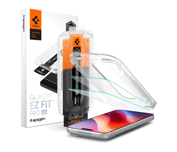 Spigen Glass tR EZ Fit Pro HD 2 Pack do iPhone 18 Pro Max/17 Pro Ma - 1586495 - zdjęcie